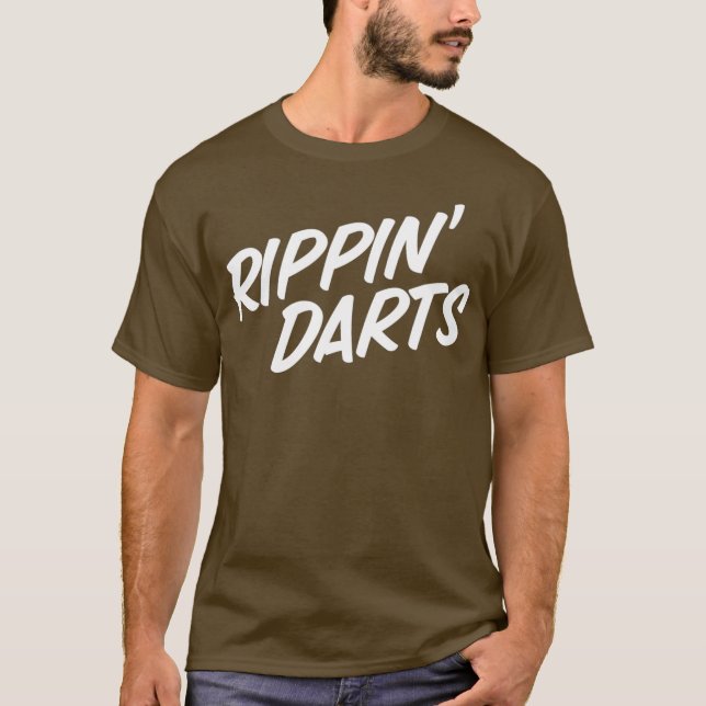 Rippin Darts Funny Smoking Cigarettes Vaping T Shirt (Framsida)