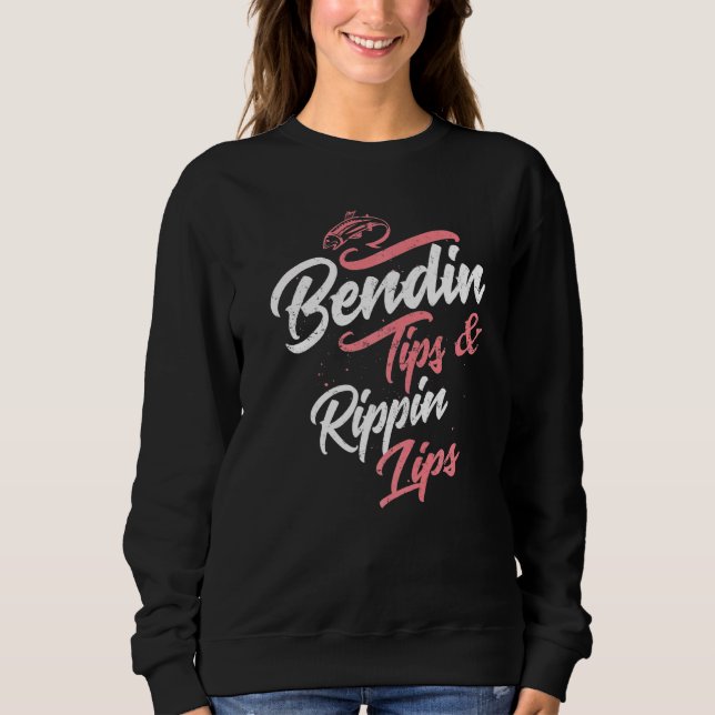 Rippin Läppar Bass Pro Fishing Manar Women Fisherm T Shirt (Framsida)