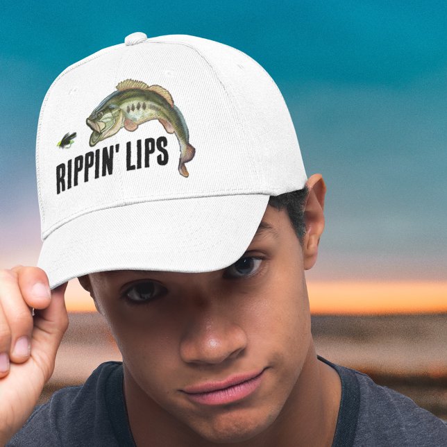 Rippin' Läppar Largemouth Bass Fishing Truckerkeps (Skapare uppladdad)