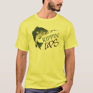 Rippin läppar som fiskar T-tröja Tee Shirt