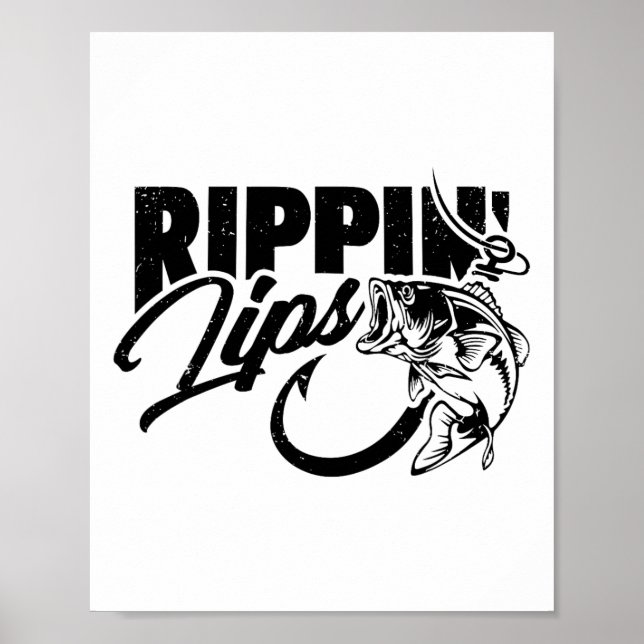 Rippin' Lips Fiske Fiskare Roligt  Poster (Framsidan)