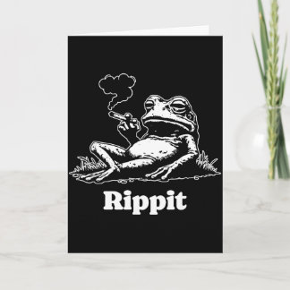 Rippit Groda Stoner Weed Rökare Rolig Kort