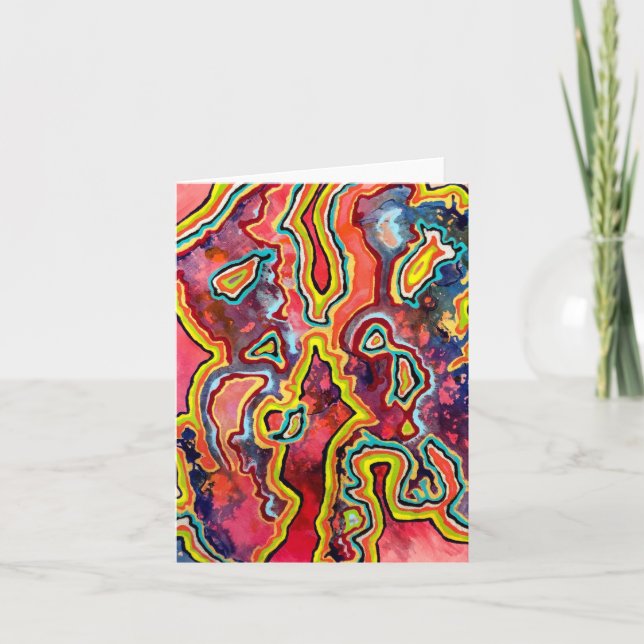 Ripple Blank Notecard Kort (Framsida)