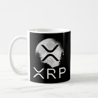 Ripple Coin Xrp Ledger Måne Cryptocurrency Bull Mo Kaffemugg
