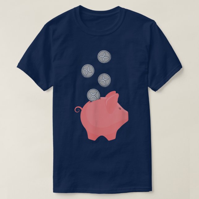Ripple Crypto Hodl Coin Cryptocurrency Gris Wallet T Shirt (Design framsida)