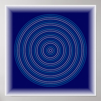 Ripple Effect - Abstrakt Vattenkonst Poster