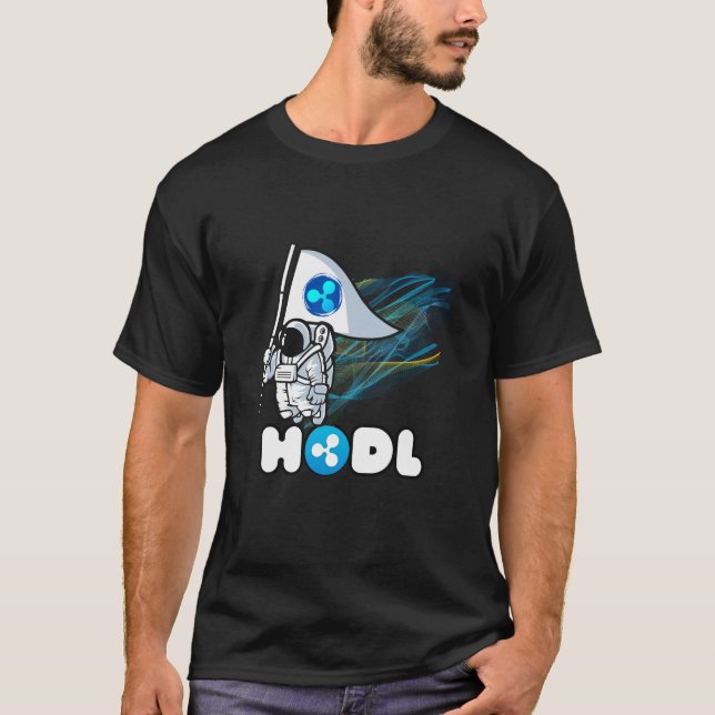 Ripple HODL Crypto Shirt T Shirt (Framsida)
