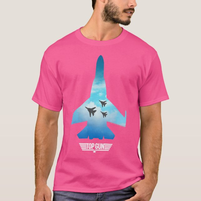 Ripple Junction X Top Gun Fighter Sillhouette T Shirt (Framsida)