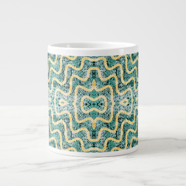 Ripple Teal Jumbo Mugg (Framsidan)