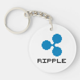 Ripple XRP 8-Bit Logo | Nyckelring