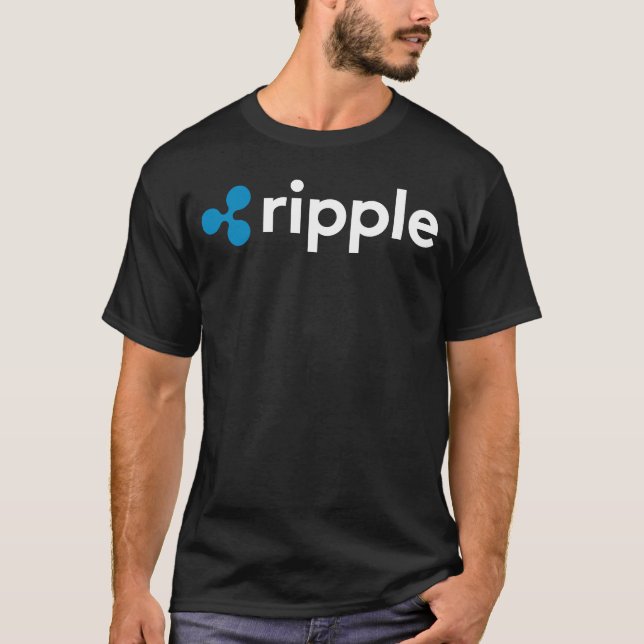 Ripple XRP Crypto Cryptocurrency Blockchain Coin L T Shirt (Framsida)