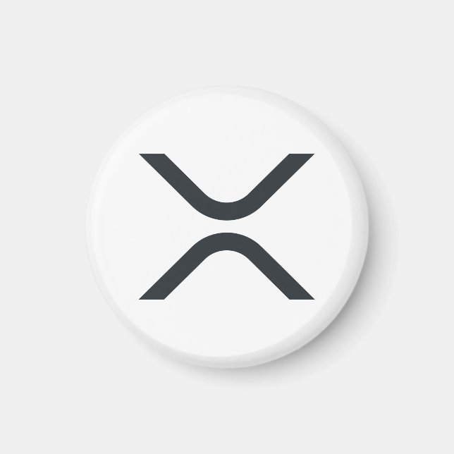 Ripple XRP Logotyp Magnet (Framsidan)
