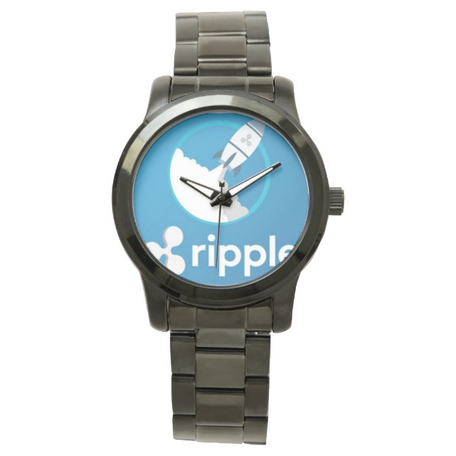 Ripple XRP Måne Stainless Steel Manar Watch Armbandsur (Framsida)