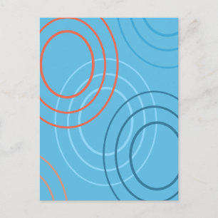 Ripples Abstract Design Vykort