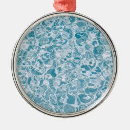 Rippling Vatten (Lugn Sea) (Tropical Beach) Julgransprydnad Metall