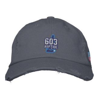 Riptide Distress Hat Broderad Keps