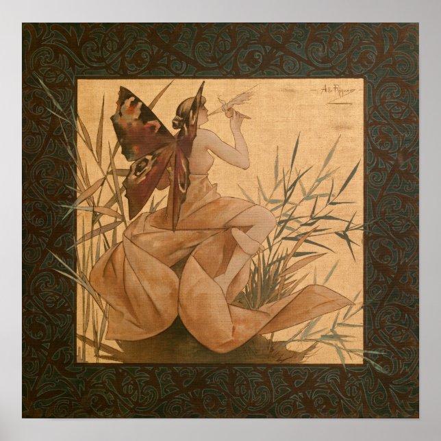 Riquer Winged nymph CC0097 Poster (Framsidan)