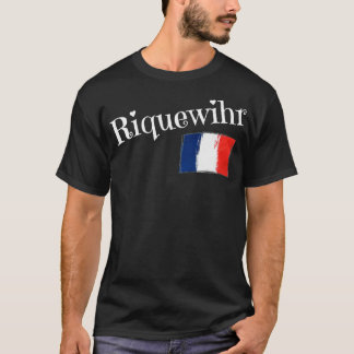 Riquewihr Frankrike Flagga Fransk Riquewihr T Shirt