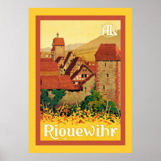 Riquewihr ~ Vintage Fransk Travel Poster