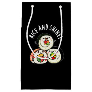 Ris and Shine Funny Sushi Roll Pun Mörk BG