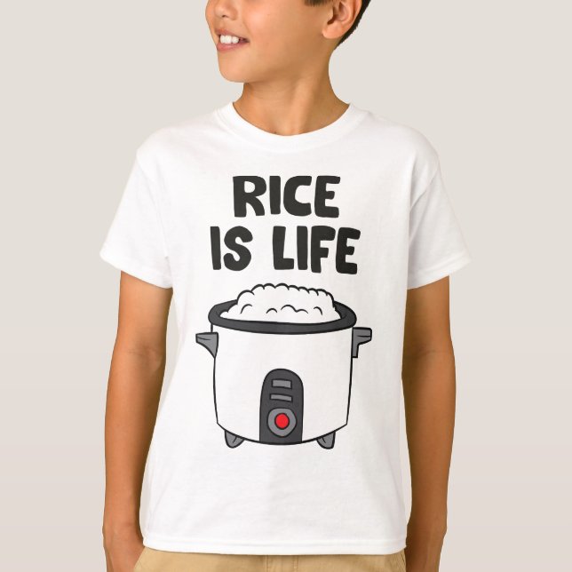 Ris är Life Asian Food China Ris Ris T Shirt (Framsida)
