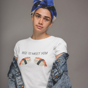 Ris att träffa dig Kawaii Sushi T Shirt