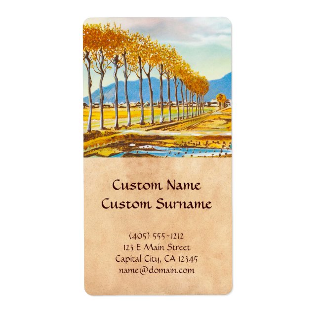 Ris Autumn Breeze Niigata prefeecture Japan Fraktsedel (Framsidan)