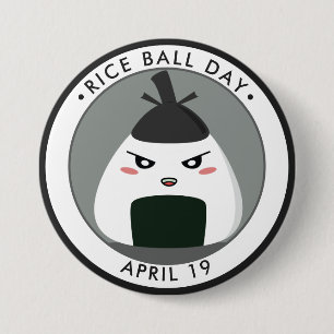Ris-Boll-dagen, kawaii Onigiri Knapp
