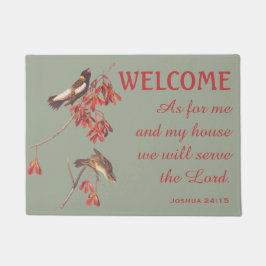 Ris Bunting Birds and Verse Doormat