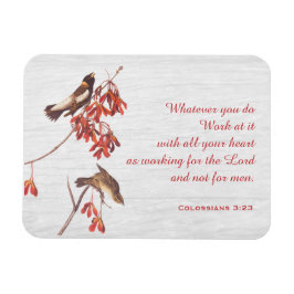 Ris Bunting Birds and Verse Magnet