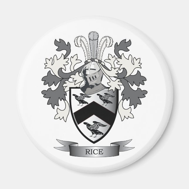 Ris Family Crest Jackar Arm Magnet (Framsidan)