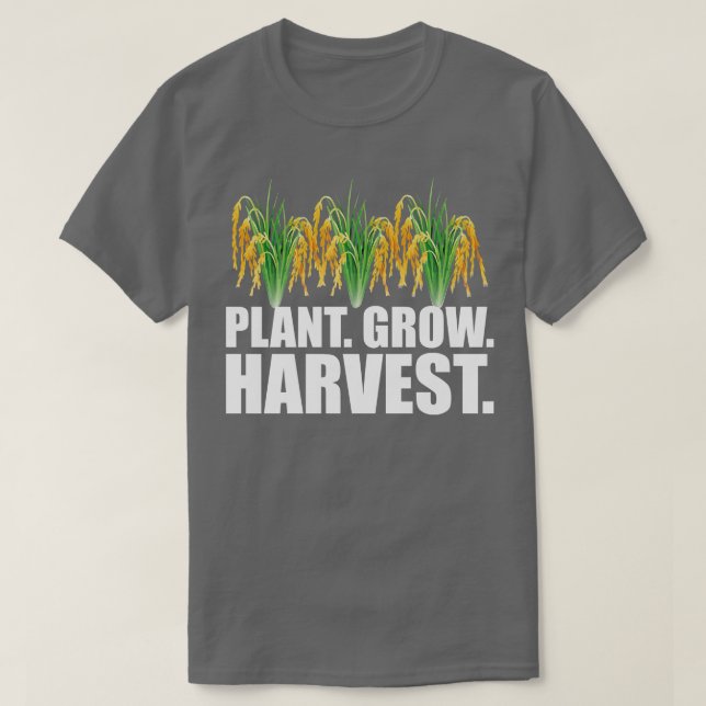Ris Farmer Plant odlar skörd T Shirt (Design framsida)