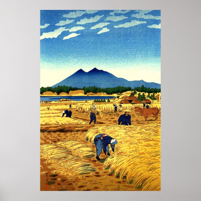 Ris Harvest Shiro Kasamatsu 1953 Poster (Framsidan)
