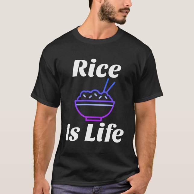 Ris Is Life Funny Filipino T Shirt (Framsida)