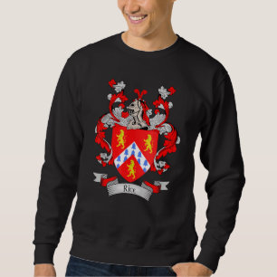 Ris Jacka av Arm Ris Surname Family Crest Lång Ärmad Tröja