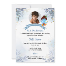 Ris Matande inbjudan, Annaprashan Card