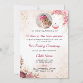 Ris Matande inbjudan, Annaprashan Card Inbjudningar