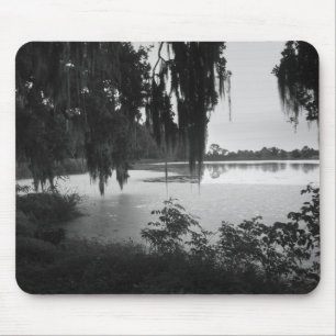 Ris Pond i svartvitt Moody musknapp Musmatta