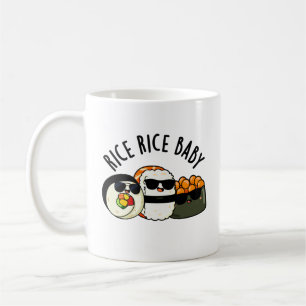 Ris Ris Baby Funny Sushi Roll Pun Kaffemugg