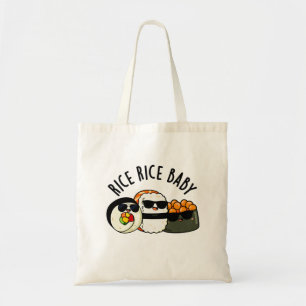 Ris Ris Baby Funny Sushi Roll Pun Tygkasse