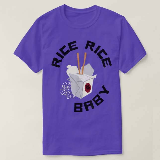 Ris Ris Baby tog ut Bo Ris Chopsticks Asian Fo T Shirt (Design framsida)