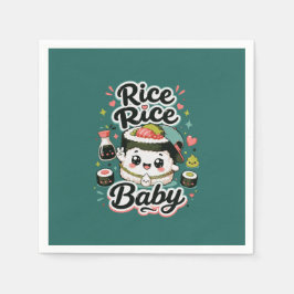 Ris Ris Bebis Kawaii Sushi Pappersservett