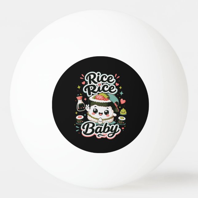 Ris Ris Bebis Kawaii Sushi Pingisboll (Framsidan)