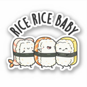 Ris Ris Cute Sushi Pun Klistermärken