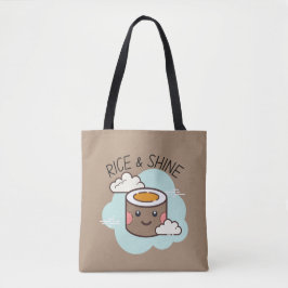 Ris & Shine Kawaii Sushi tote bag Tygkasse