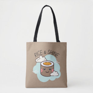 Ris & Shine Kawaii Sushi tote bag Tygkasse