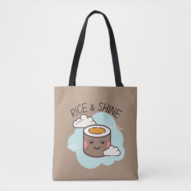 Ris & Shine Kawaii Sushi tote bag Tygkasse (Framsida)