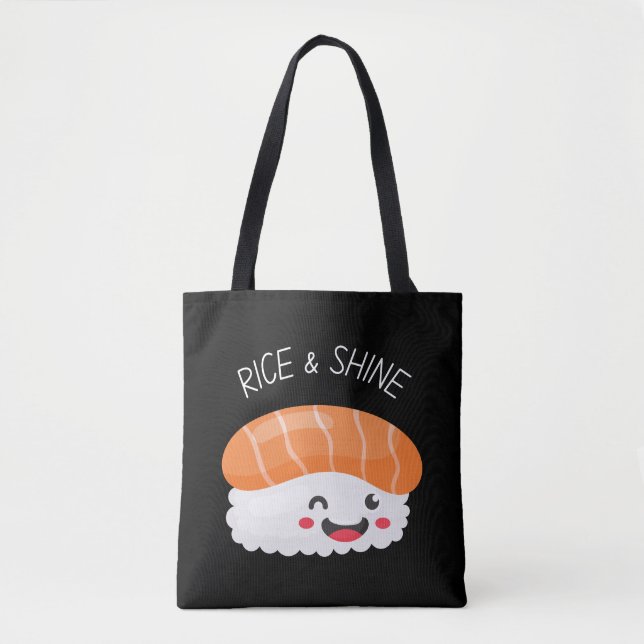 Ris & Shine Kawaii Sushi tote bag Tygkasse (Framsida)