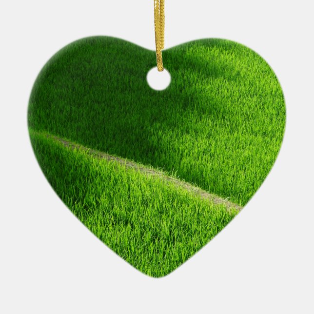 Ris Terraces Yamada's Ris Fält Japan Julgransprydnad Keramik (Framsidan)