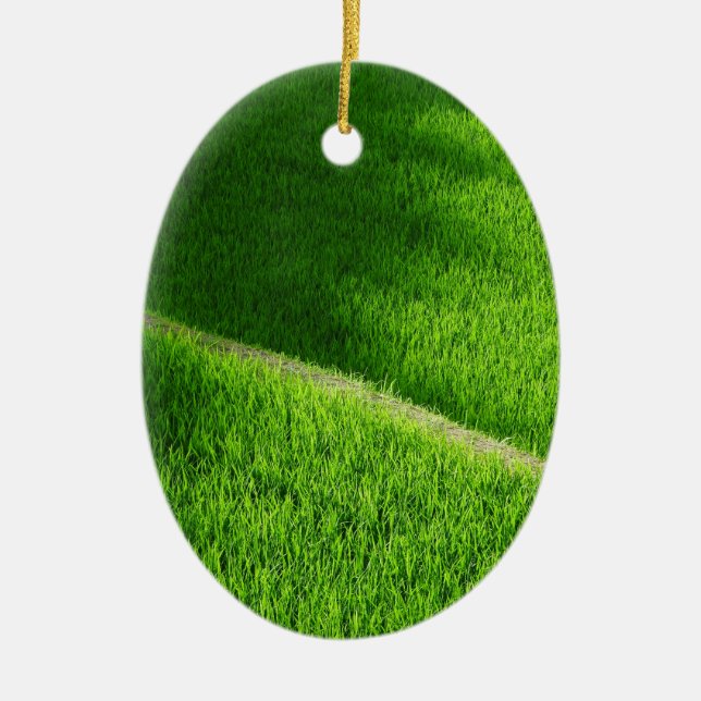 Ris Terraces Yamada's Ris Fält Japan Julgransprydnad Keramik (Framsidan)